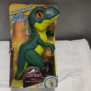 Fisher-Price Imaginext XL Jurassic World Dinosaur Toy - Green and Yellow